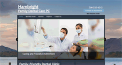 Desktop Screenshot of hambrightfamilydentalcare.com